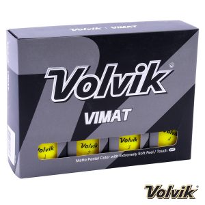 Volvik VIMAT Dozen Golf Balls Yellow 2023