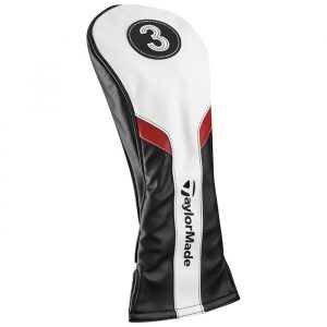 TaylorMade #3 Fairway Headcover - White/Black/Red