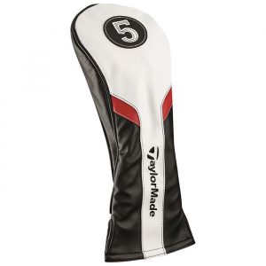 TaylorMade #5 Fairway Headcover - White/Black/Red