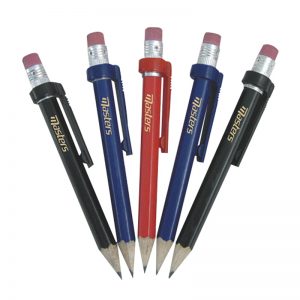 Masters Deluxe Wood Pencils with clip & Eraser