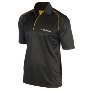 Stuburt Sport Junior Contra Stripe T-Shirt - Black/Ceylon
