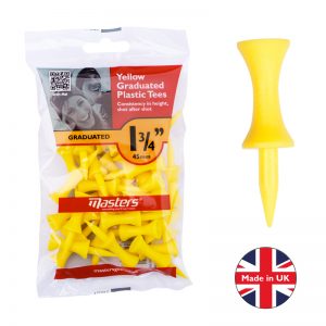 Masters Plastic Graduated Tees 1 3/4 bag 30 Yellow